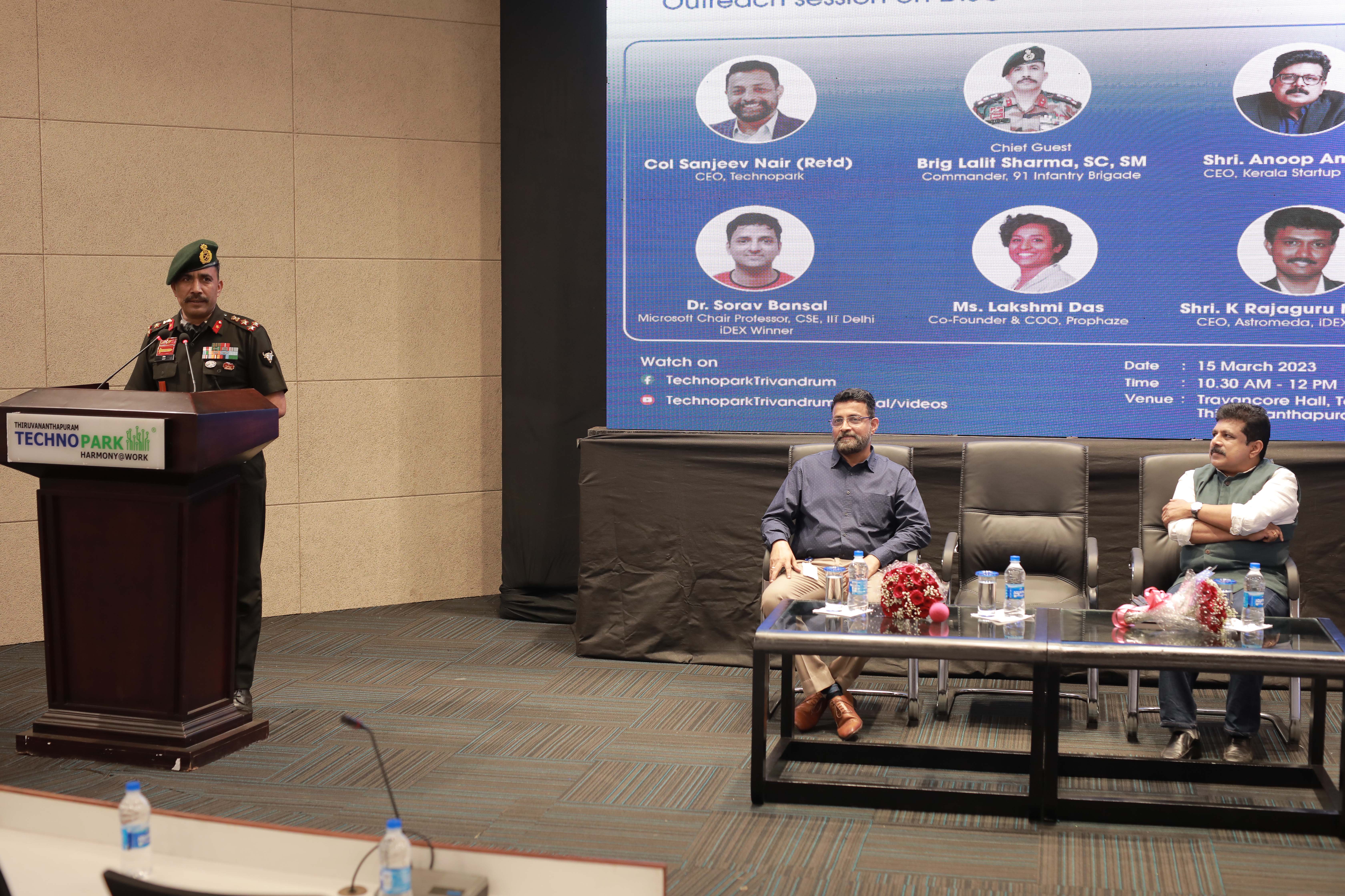 Business opportunities in cyber defence: Outreach session on DISC 9 under Innovations for Defence Excellence (iDEX) held at Technopark
